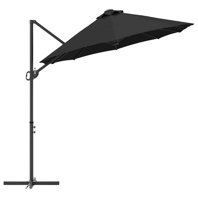 Puutarhan kippi varjo Musta 372 x 198 x 243 cm