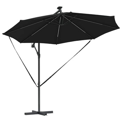 Koukkuvarjobaari Musta 294 x 294 x 248 cm Jauhemaalattu teräs