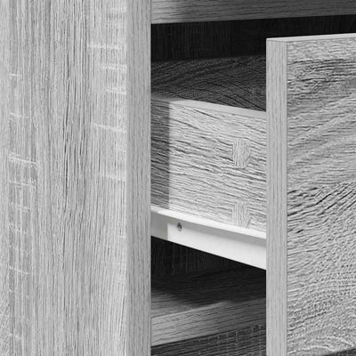 Harmaa meikkipöytä ovella Tanire 40x41x75cm (3 pcs puinen)