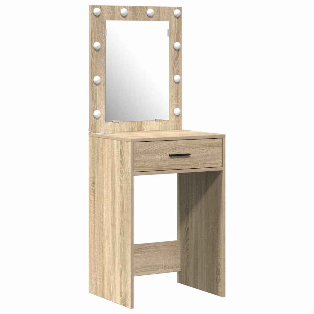 LED-valollinen meikkipöytäsetti peilivalot 2 pcs Sonoman tammi