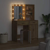 LED-valollinen meikkipöytäsetti peilivalot 2 pcs Artisan tammi