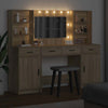 LED-valollinen meikkipöytäsetti peilivalot 3 pcs Sonoman tammi