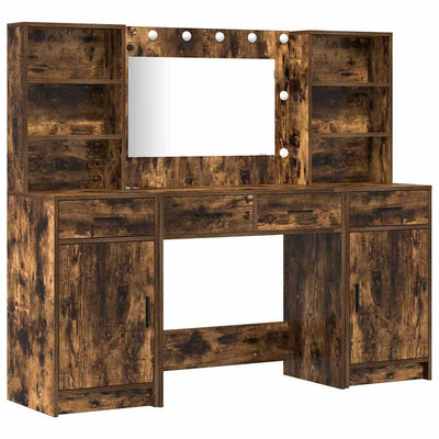 Savupähkinä meikkipöytäsarja hyllyllä Vacean 78.5x41x135cm (3 pcs)