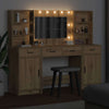 LED-valollinen meikkipöytäsetti peilivalot 3 pcs Artisan tammi