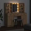 LED-valollinen meikkipöytäsetti peilivalot 3 pcs Artisan tammi