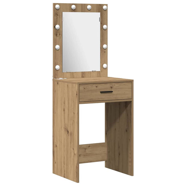 LED-valollinen meikkipöytäsetti peilivalot 3 pcs Artisan tammi