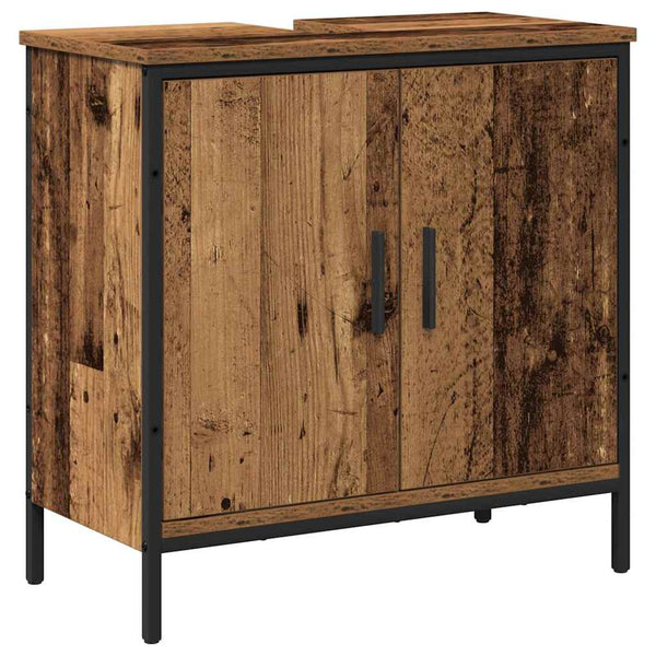 Kylpyhuonekalustesetti 2 kpl Ruskea 60 x 30 x 60 cm