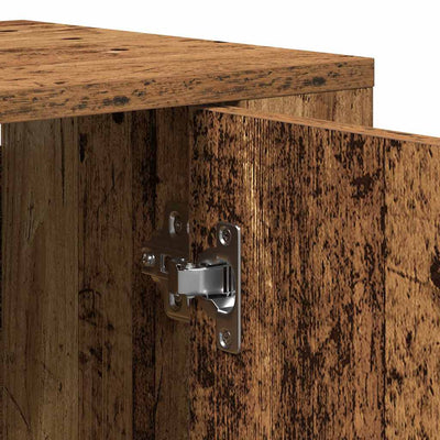 Highboard Vanha puu 80 x 33 x 150 cm Tekninen puu