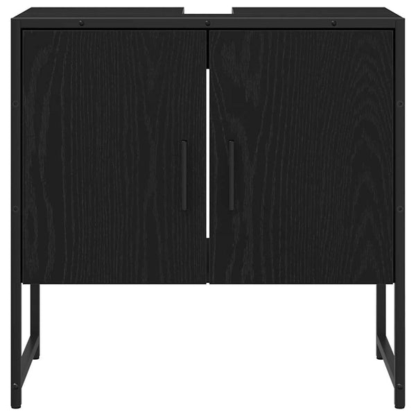 Kylpyhuonekalustesetti 3 kpl Musta 33 x 33 x 102,5 cm