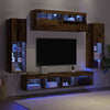 TV-tasosetti LED -nauhavalot 6 pcs Vanha puu Tekninen puu