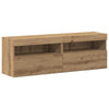 TV-tasosetti LED -nauhavalot 6 pcs artesaani tammi Tekninen puu