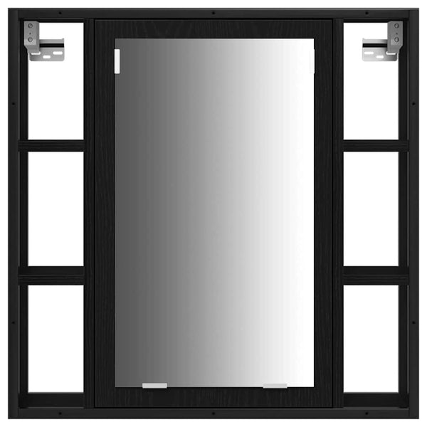 Kylpyhuoneen pesuainetehdas 3 kpl Musta 80 x 30 x 60 cm