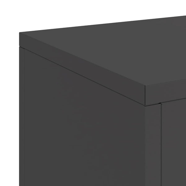 Kasviteline 2 kpl Musta 24 x 24 x 35 cm Kylmävalssattu teräs