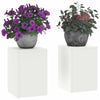 Kasviteline 2 kpl valkoinen 24 x 24 x 35 cm