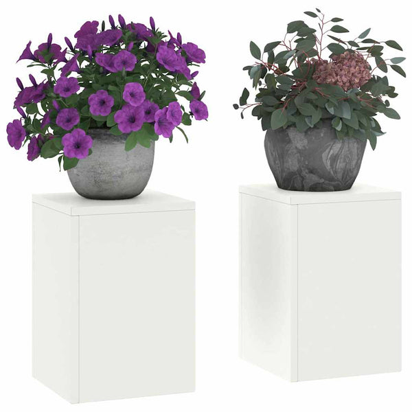 Kasviteline 2 kpl valkoinen 24 x 24 x 35 cm