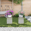 Kasviteline 2 kpl Hopea 24 x 24 x 35 cm Ruostumaton teräs