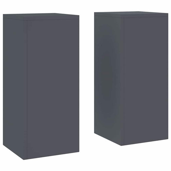Kasviteline 2 kpl Antrasiitti 24 x 24 x 55 cm