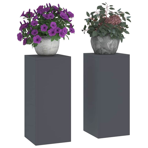 Kasviteline 2 kpl Antrasiitti 24 x 24 x 55 cm