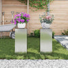 Kasviteline 2 kpl Hopea 24 x 24 x 55 cm Galvanoitu teräs