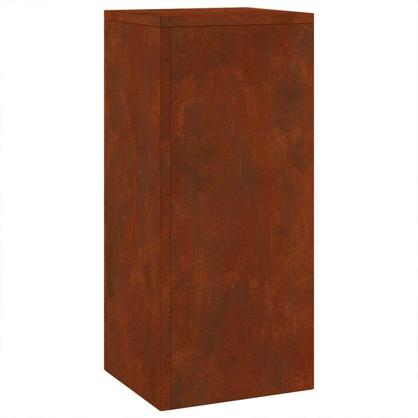Kasviteline 2 kpl Ruosteinen 24 x 24 x 55 cm Säänkestävä teräs