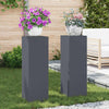 Kasviteline 2 kpl Antrasiitti 24 x 24 x 75 cm
