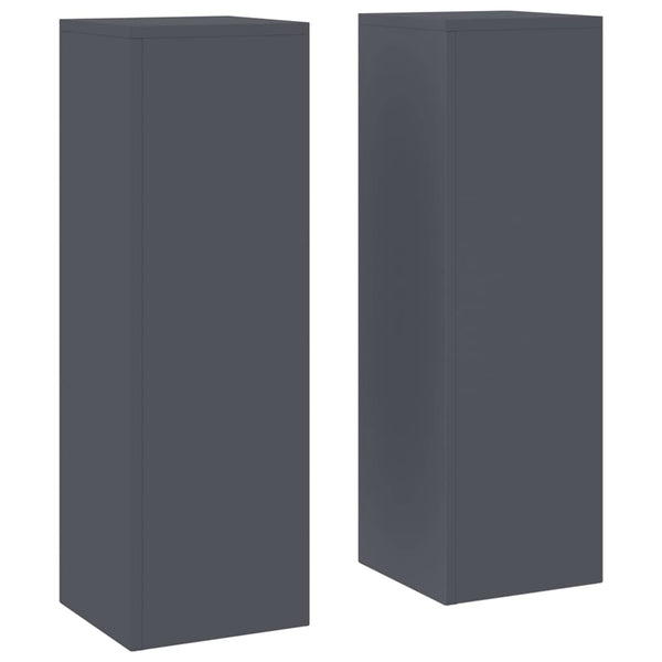 Kasviteline 2 kpl Antrasiitti 24 x 24 x 75 cm