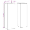 Kasviteline 2 kpl Antrasiitti 24 x 24 x 75 cm