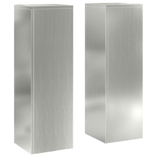 Kasviteline 2 kpl Hopea 24 x 24 x 75 cm Galvanoitu teräs