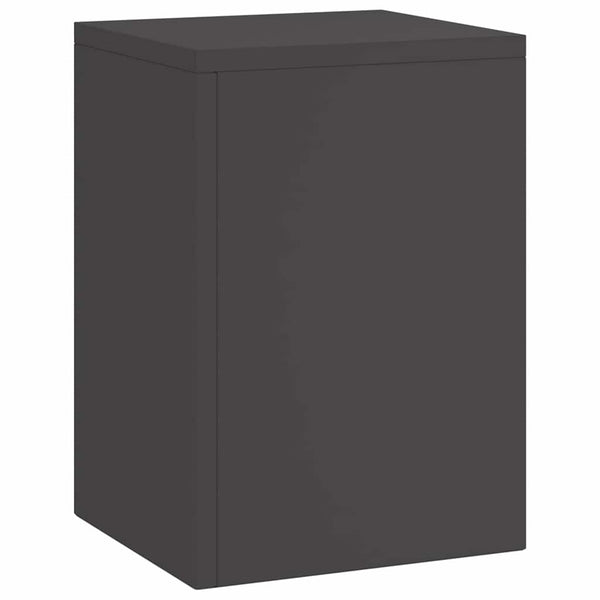 Kasviteline 3 kpl Musta 24 x 24 x 75 cm Kylmävalssattu teräs