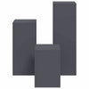 Kasviteline 3 kpl Antrasiitti 24 x 24 x 75 cm