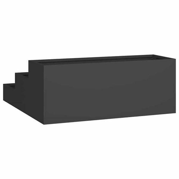 Puutarha ruukku Musta 90 x 90 x 35 cm Kylmävalssattu teräs