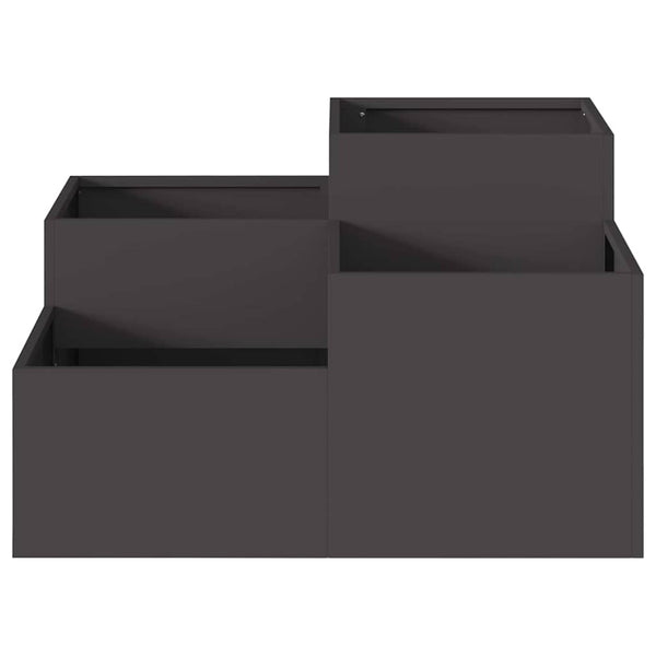 Puutarha ruukku Musta 100 x 100 x 48 cm Teräs
