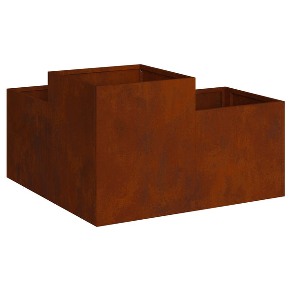 Puutarha ruukku Ruosteinen 100 x 100 x 48 cm Kulunut Teräs