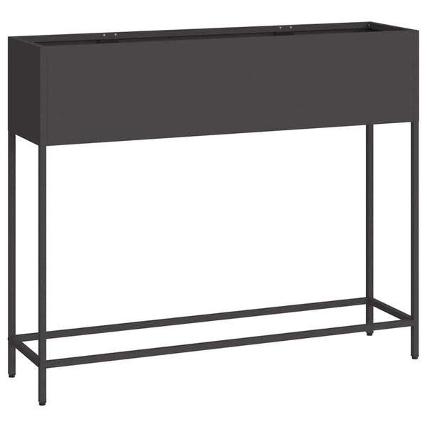 Kohotettu puutarhakasvi Musta 100 x 26 x 82 cm Teräs