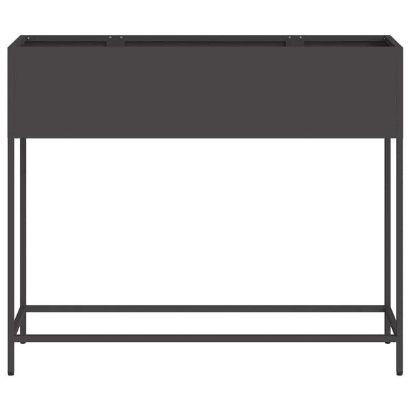 Kohotettu puutarhakasvi Musta 100 x 26 x 82 cm Teräs