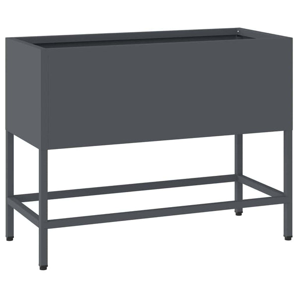 Kohotettu puutarhakasvi Antrasiitti 60 x 26 x 45 cm Teräs