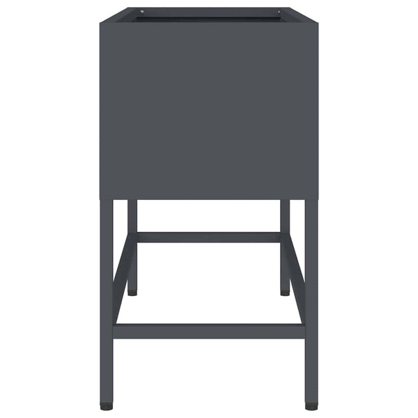 Kohotettu puutarhakasvi Antrasiitti 60 x 26 x 45 cm Teräs
