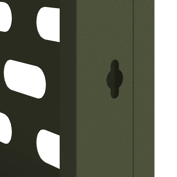 Ilmastointilaitteen suoja Oliivinvihreä 90 x 40 x 60 cm Teräs