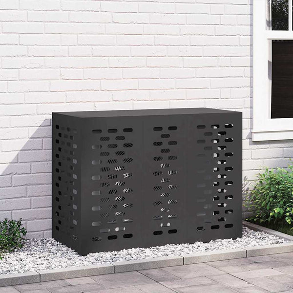 Ilmastointilaitteen suoja Musta 110 x 50 x 80 cm Teräs