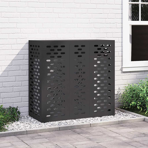 Ilmastointilaitteen suoja Musta 110 x 50 x 105 cm Teräs