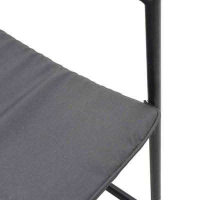 Musta ja antrasiitti puutarhatuolit Kenan 50.5x59x81.5cm (4 pcs)