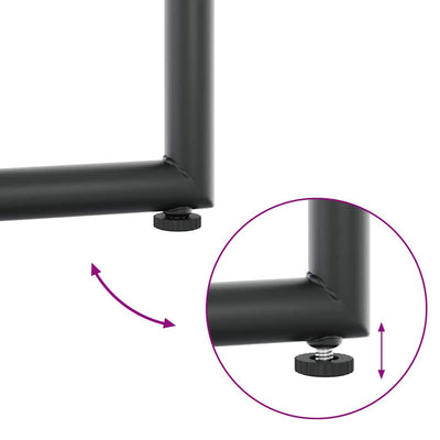 Musta ja antrasiitti puutarhatuolit Kenan 50.5x59x81.5cm (4 pcs)