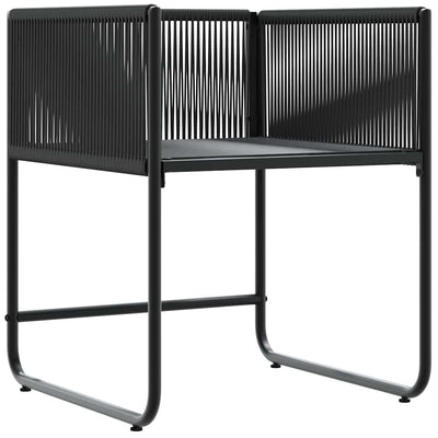 Musta ja antrasiitti puutarhatuolit Onciu 50.5x53.5x63.5cm (4 pcs)