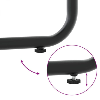 Musta ja antrasiitti puutarhatuolit Onciu 50.5x53.5x63.5cm (4 pcs)