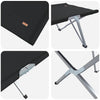 Taitettava leirintävuode Musta 194 x 62,5 x 42,5 cm