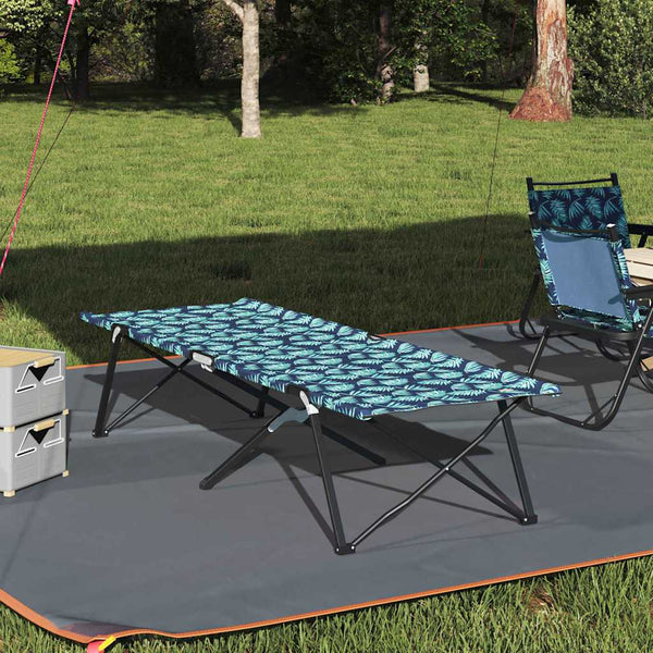 Taitettava leirintävuode Metsä 206 x 76 x 74 cm Oxford ja Teräs
