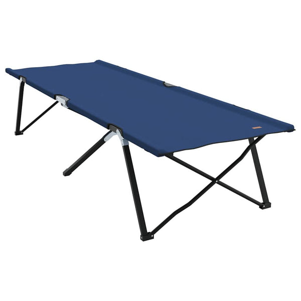 Taitettava leirintävuode 2 kpl Sininen 206 x 76 x 74 cm