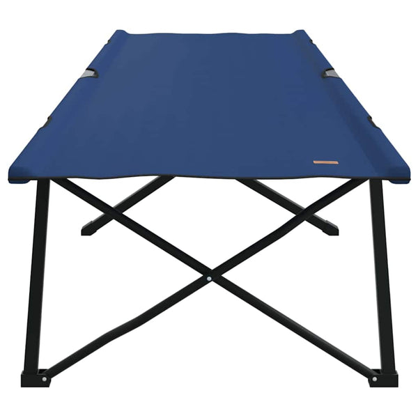 Taitettava leirintävuode 2 kpl Sininen 206 x 76 x 74 cm