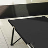 Taitettava leirintävuode 2 kpl Musta 206 x 76 x 74 cm