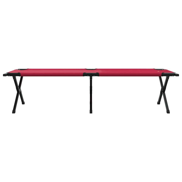 Taitettava leirintävuode 2 kpl Punainen 193 x 69 x 45 cm